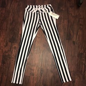 Black & White Striped Pants